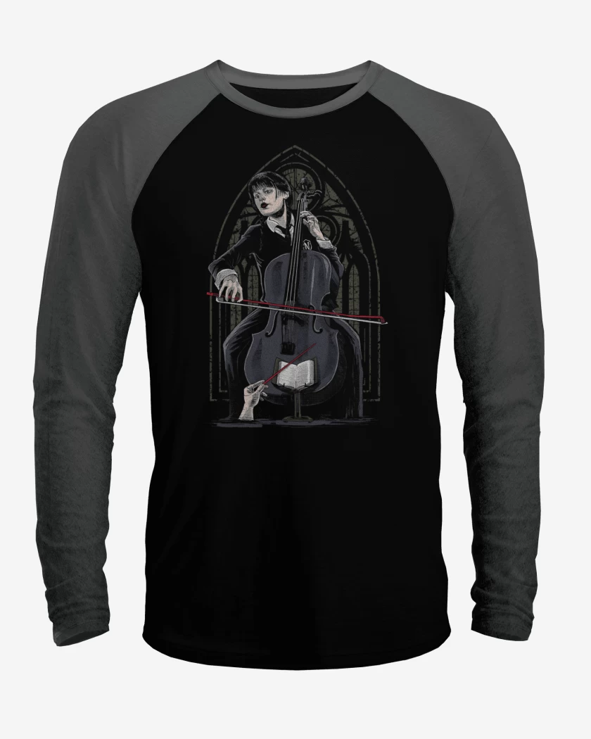 Polera Raglan Orquesta Addams