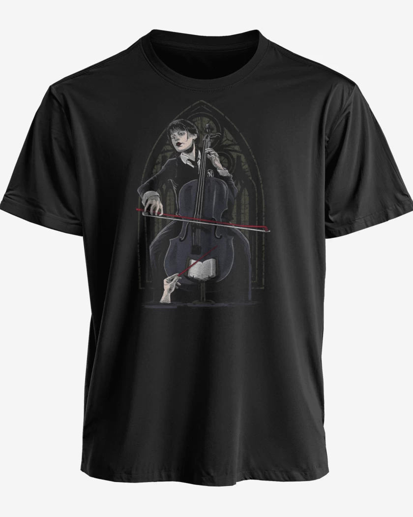 Polera premium Negro de Orquesta Addams