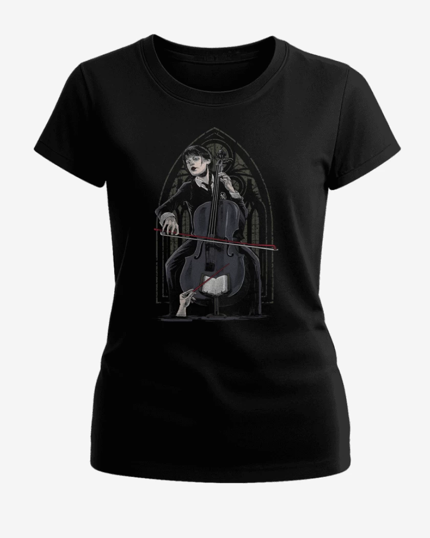 Polera de Mujer Negro de Orquesta Addams