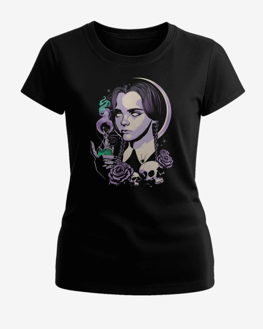 Polera de Mujer Negro de Merlina Miercoles
