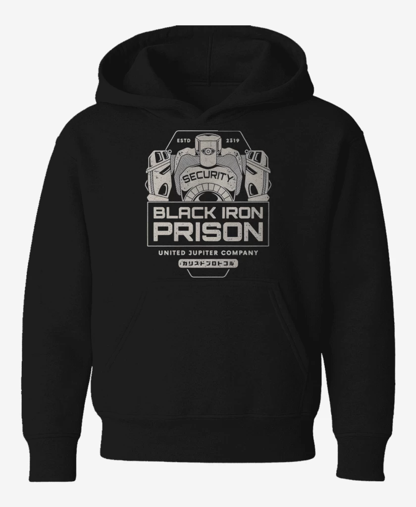 Poleron de niño Negro de Black Iron Prison
