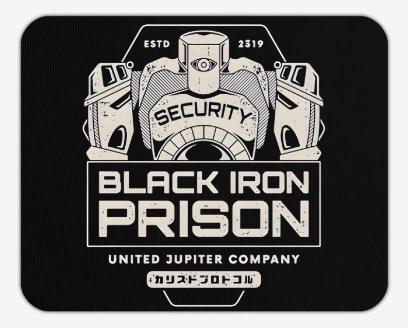 Mousepad Black Iron Prison