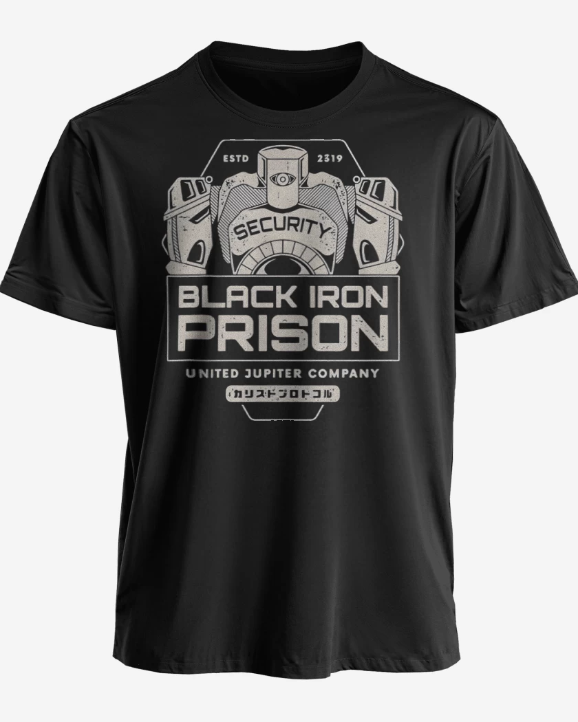 Polera premium Negro de Black Iron Prison
