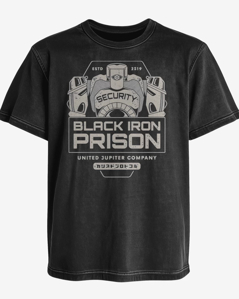 Polera desgastada Black Iron Prison