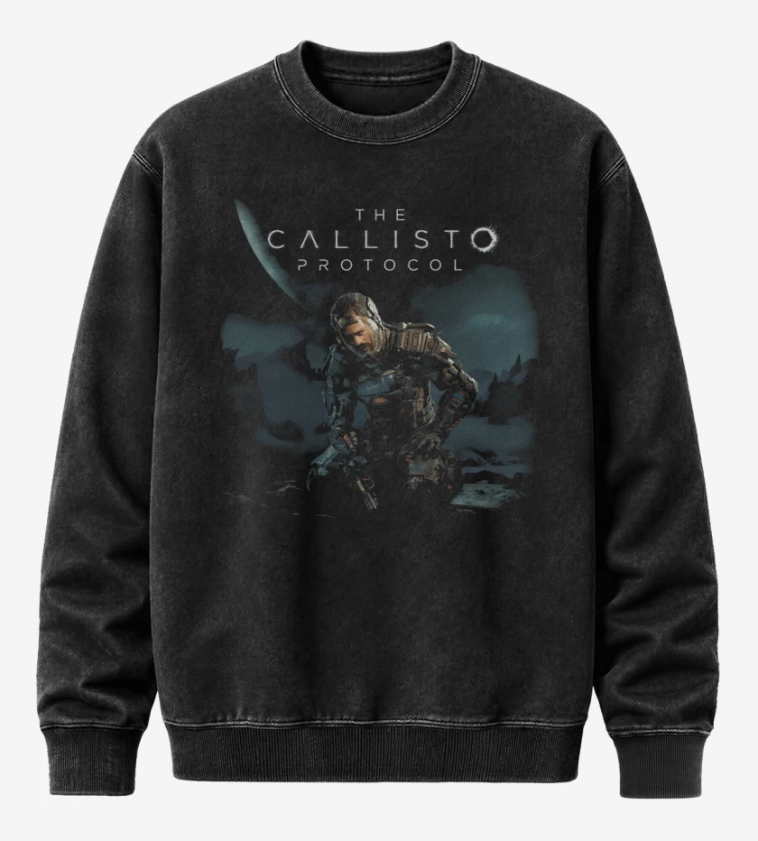 Poleron Polo Acid Wash Negro de The Callisto Protocol