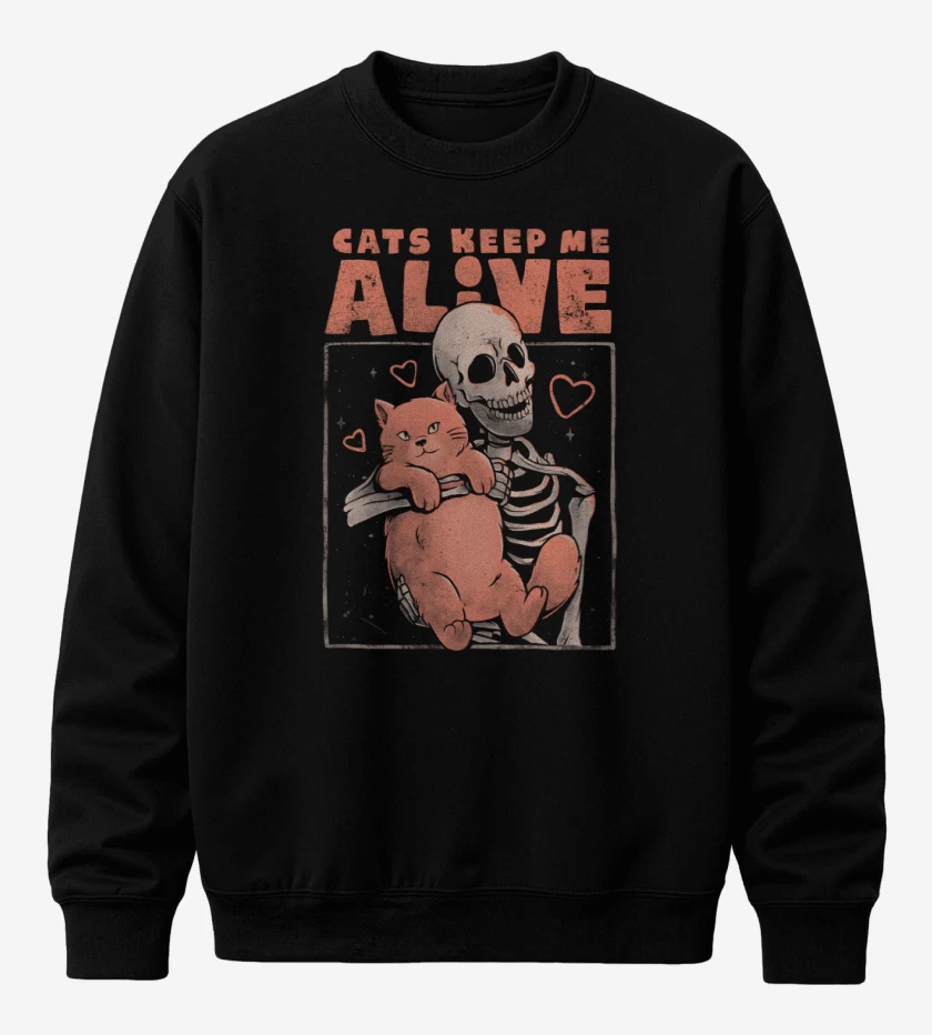 Poleron polo Cats Keep Me Alive