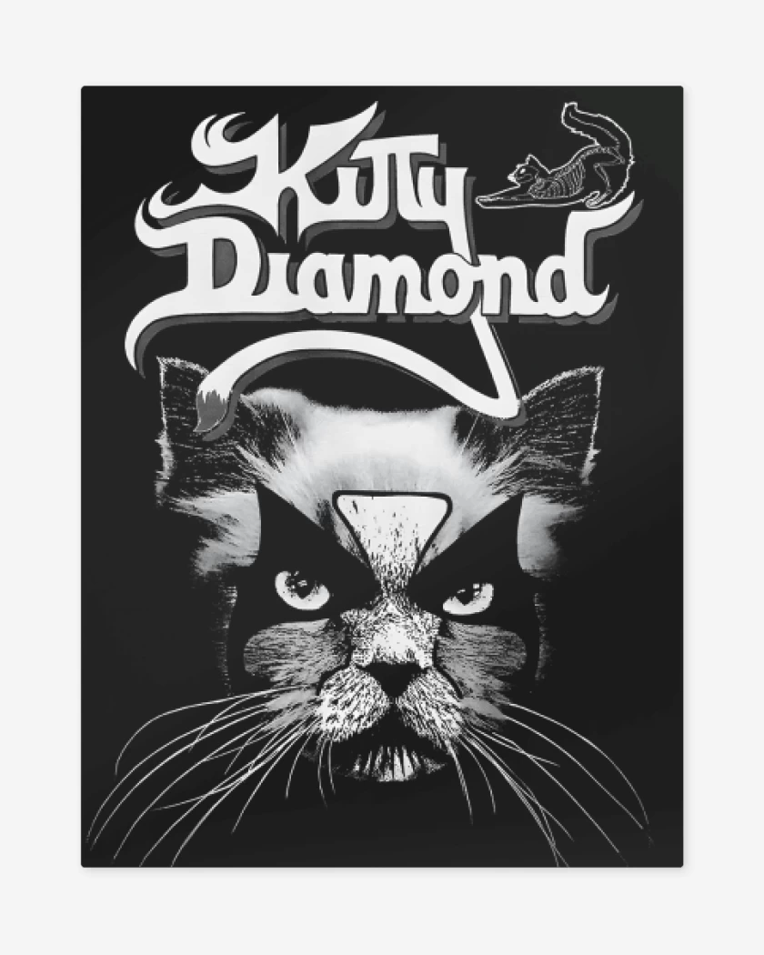 Print metalico Kitty Diamond