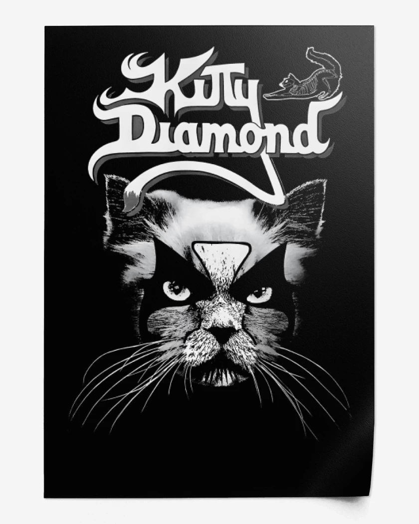 Print Kitty Diamond