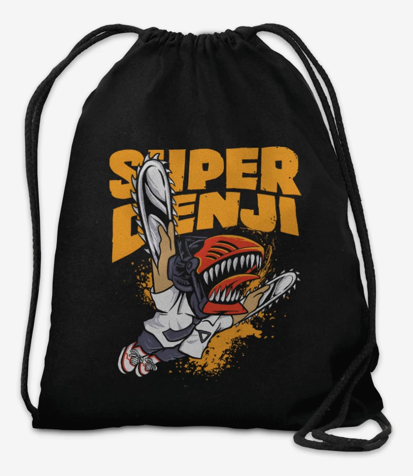Mochila Negro de Super Denji World