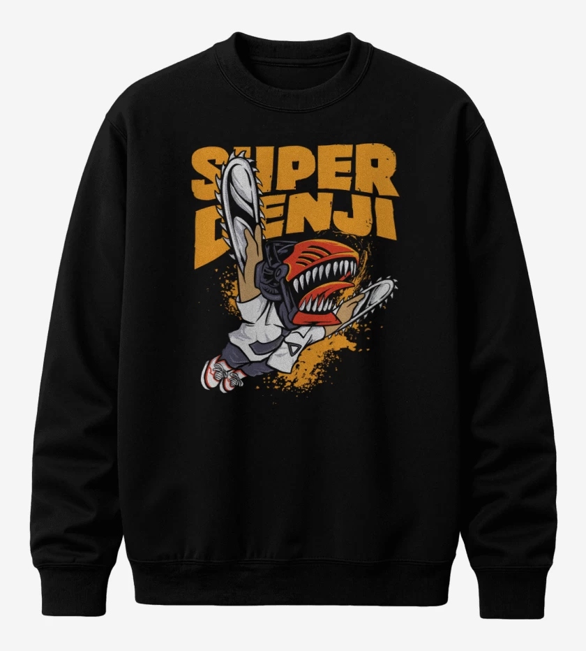 Poleron polo Negro de Super Denji World
