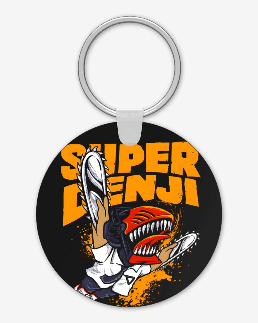 Llavero Negro de Super Denji World