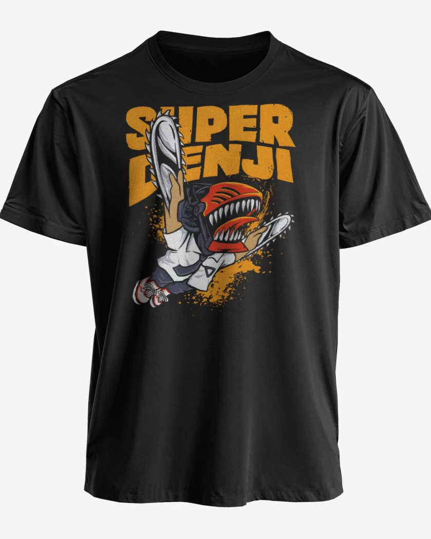 Polera premium Negro de Super Denji World