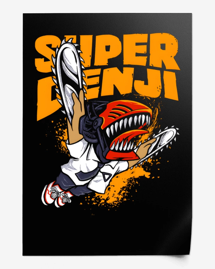 Print Negro de Super Denji World
