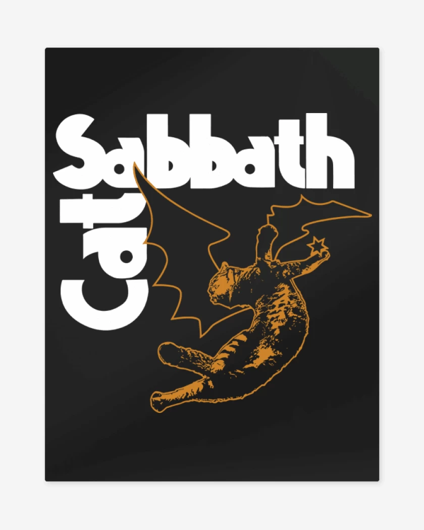 Print metalico Negro de Fallen Cat