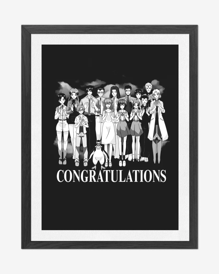 Cuadro decorativo Negro de Congratulations Shinji