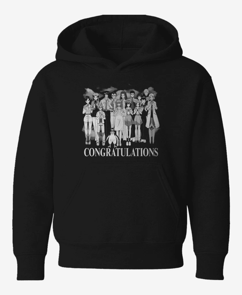 Poleron de niño Negro de Congratulations Shinji