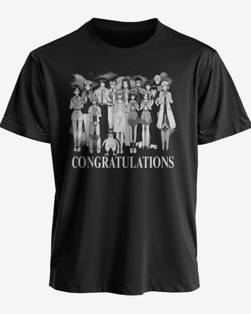 Polera premium Negro de Congratulations Shinji