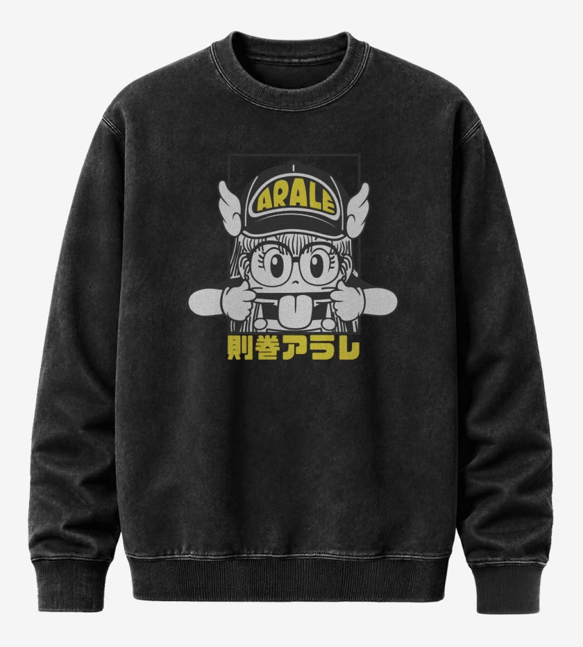 Poleron Polo Acid Wash Negro de Aralero Lero