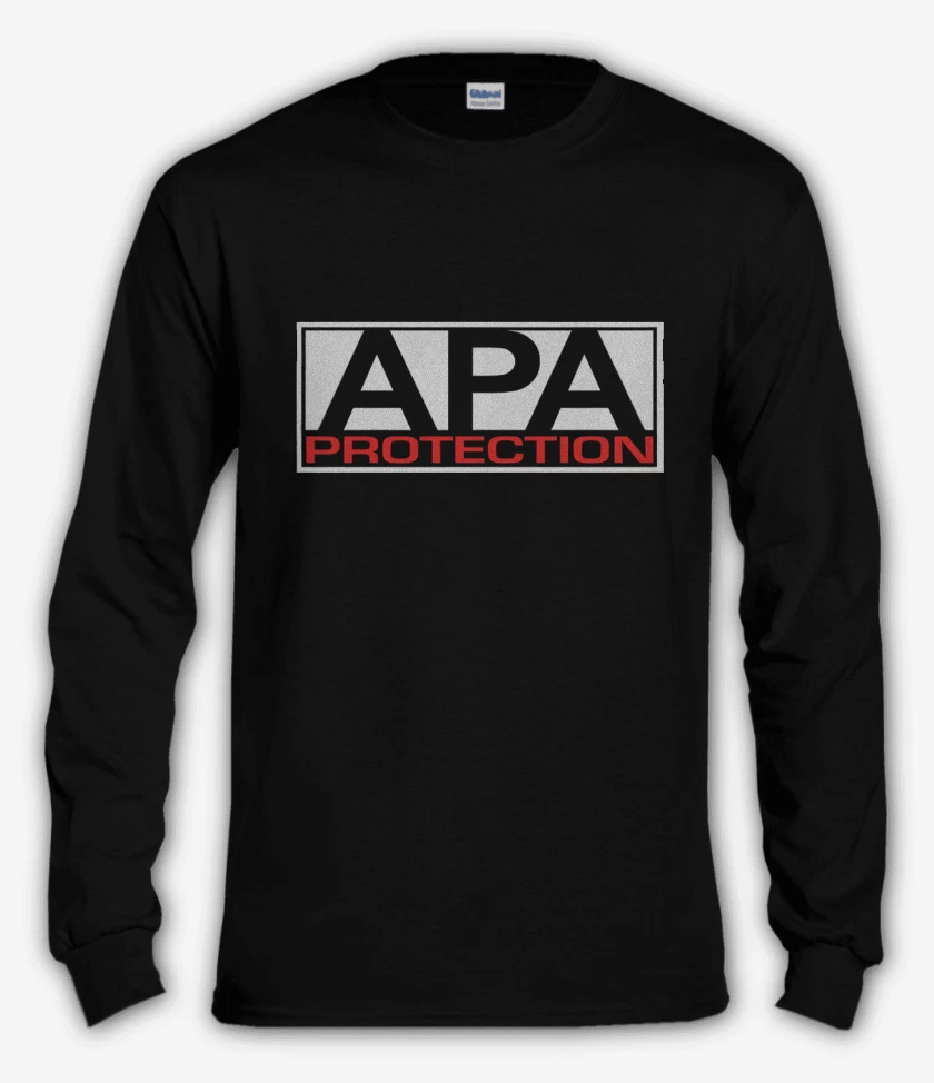 Polera manga larga Negro de APA