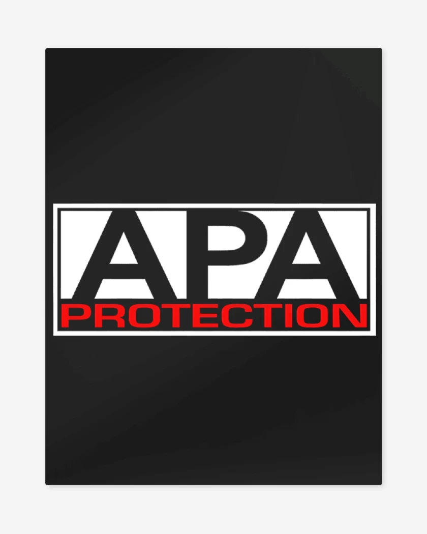 Print metalico Negro de APA