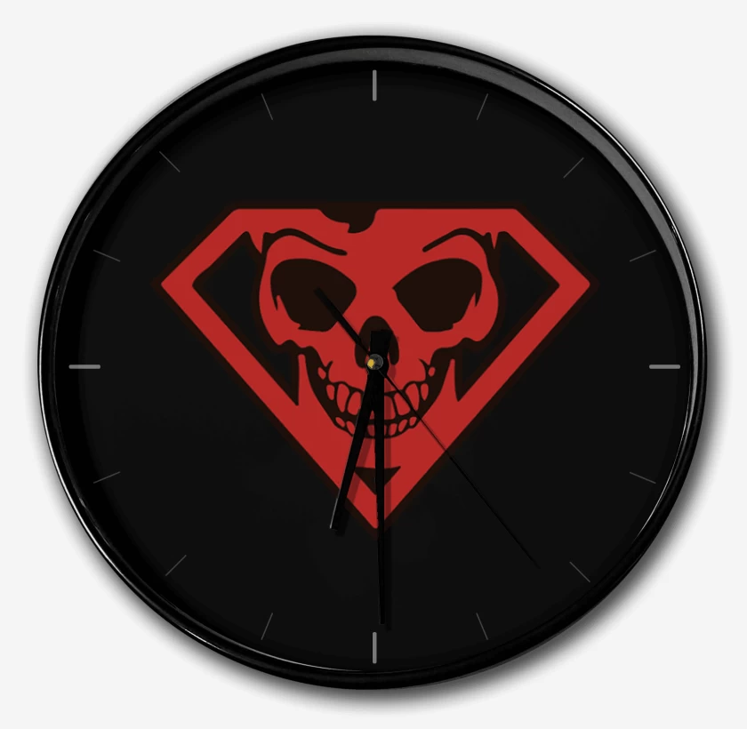 Reloj Negro de Superman skull