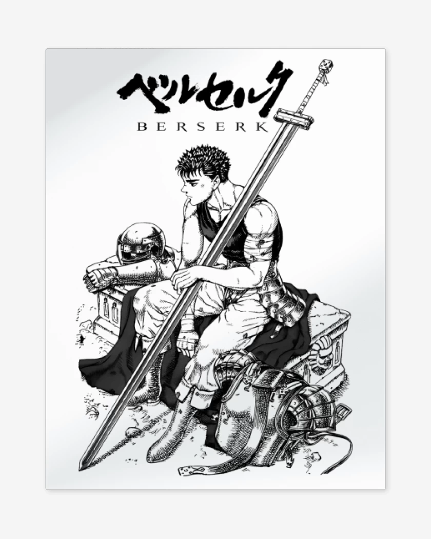 Print metalico Blanco de Gattsu