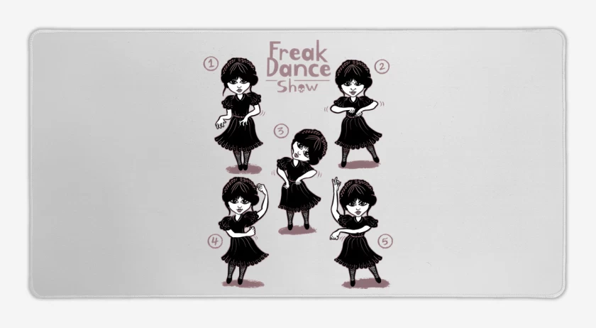 Mouse pad Gamer Blanco de Baile Freak
