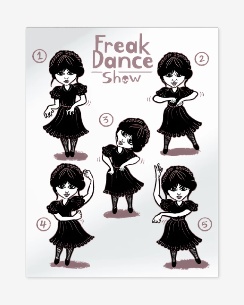 Print metalico Blanco de Baile Freak
