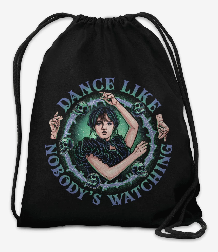 Mochila Negro de Dance Like Merlina