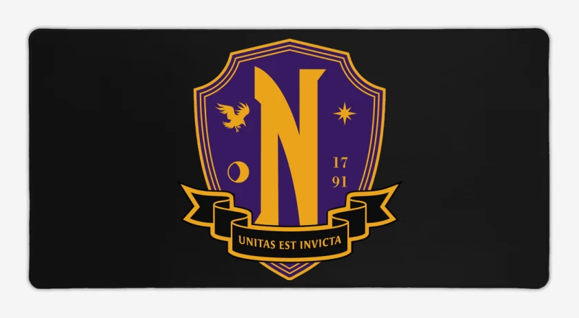 Mouse pad Gamer Negro de Academia Nervermore 