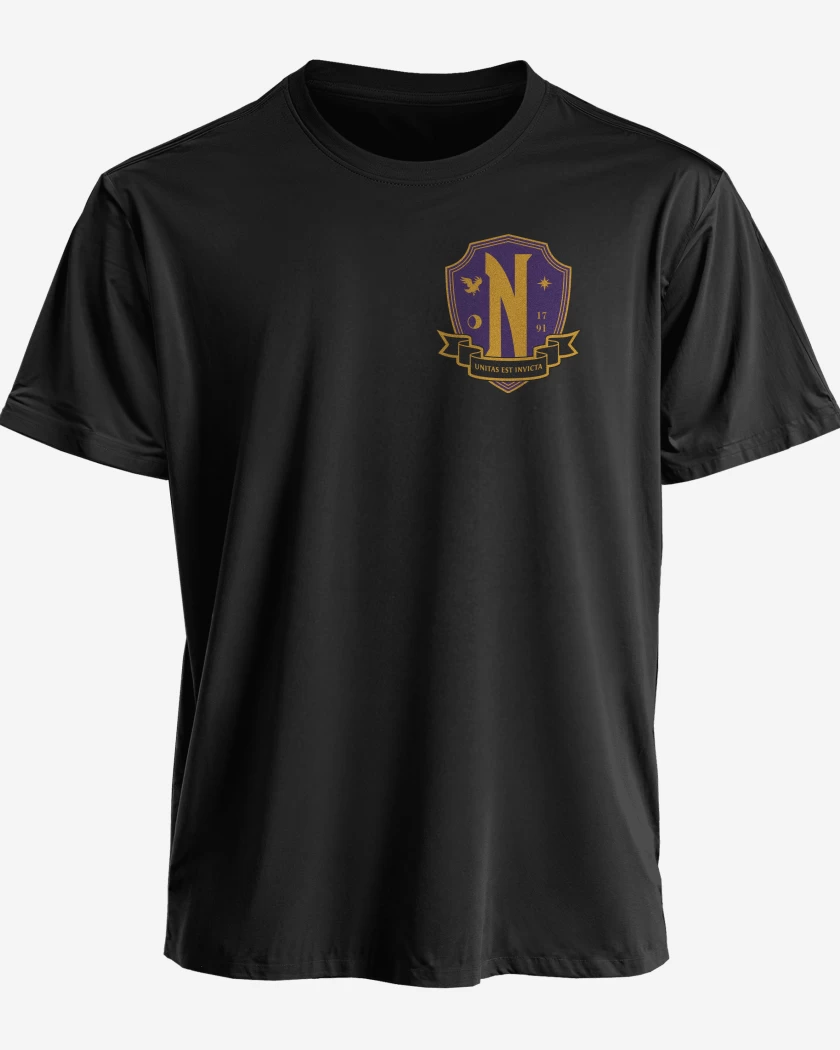 Polera premium Negro de Academia Nervermore 