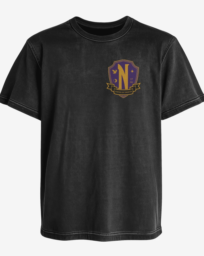 Polera desgastada Academia Nervermore 