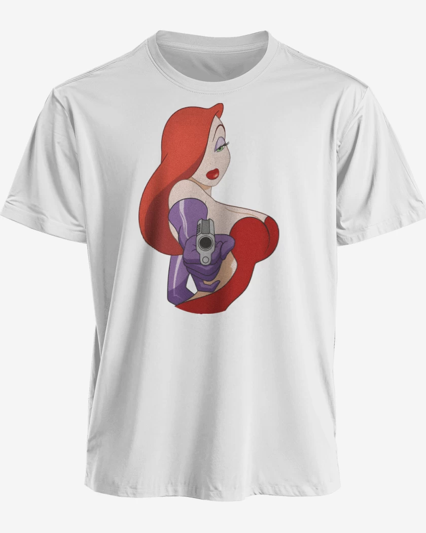 Polera premium Blanco de Jessica Rabbit