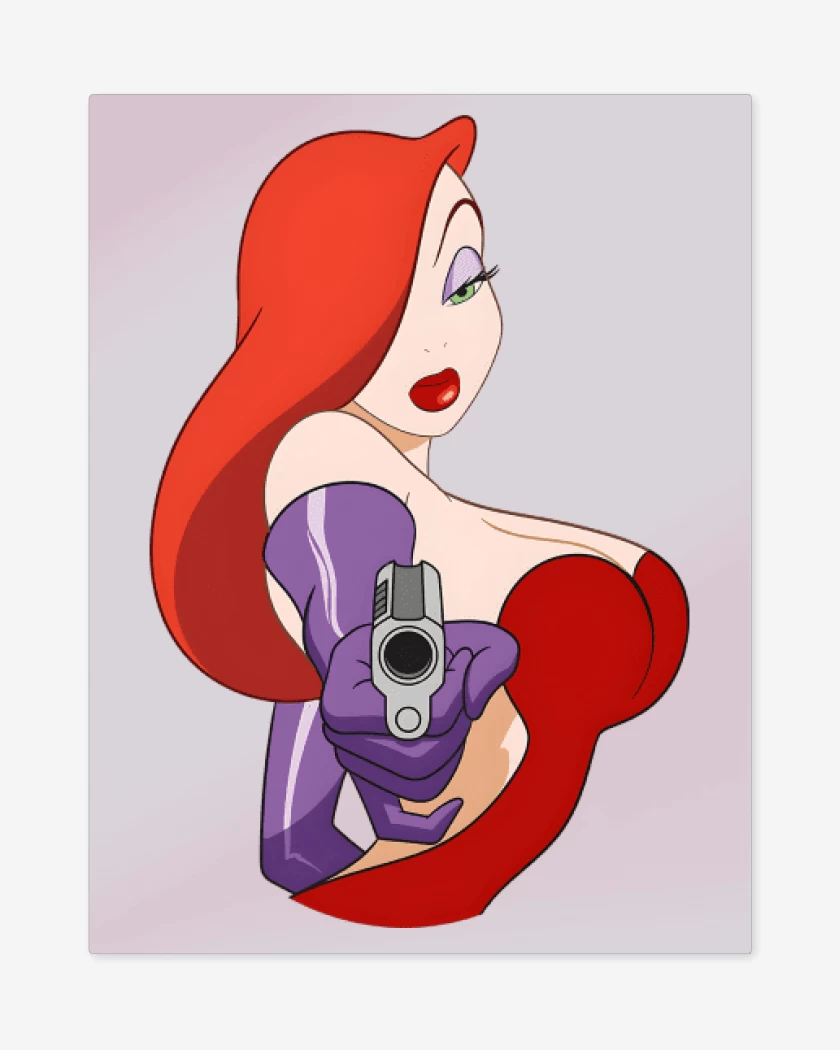 Print metalico Jessica Rabbit