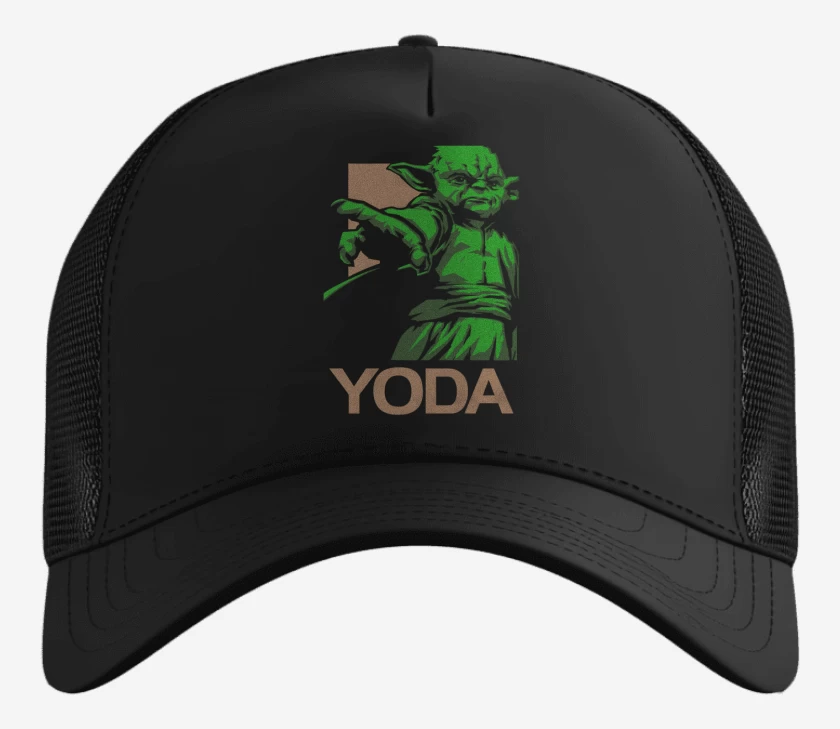 Gorro Negro de Yoda brigido