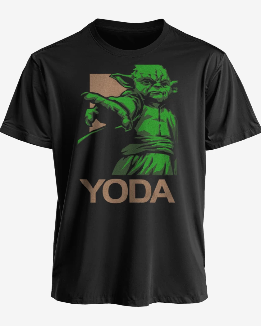 Polera premium Negro de Yoda brigido