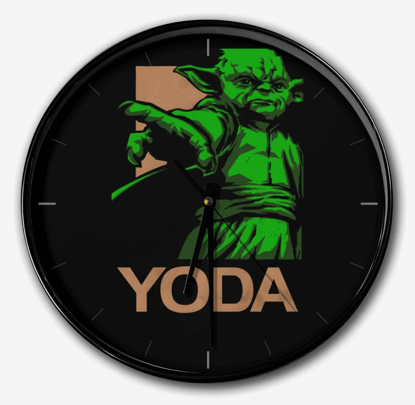 Reloj Negro de Yoda brigido