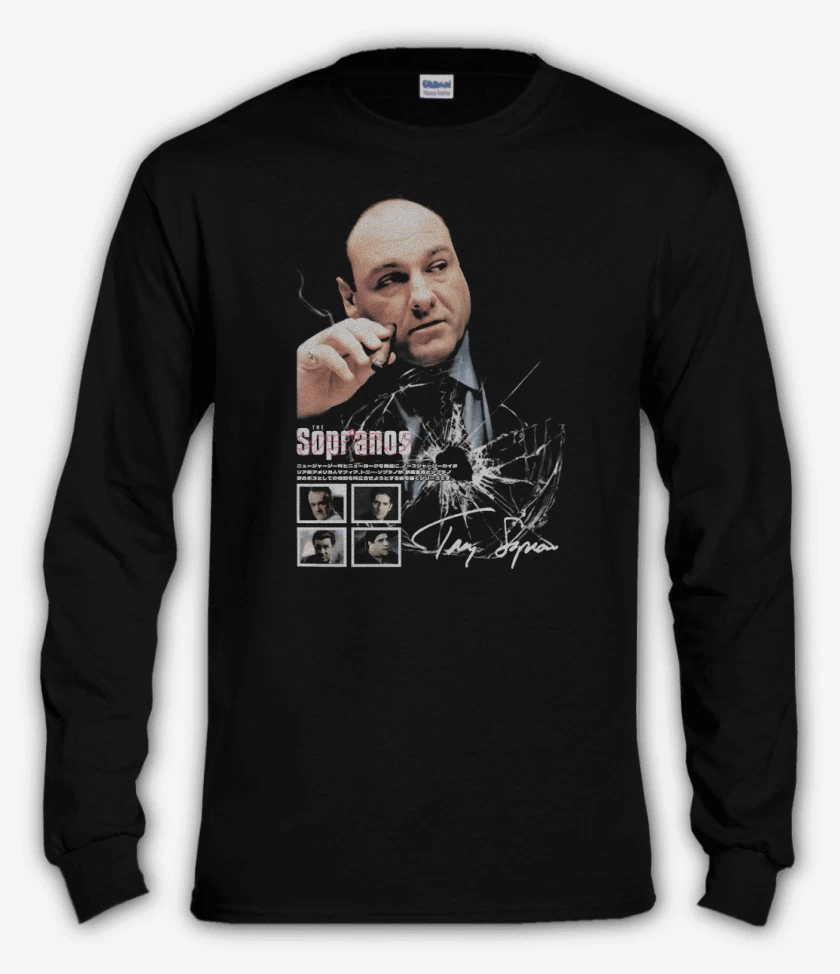 Polera manga larga Negro de Tony Soprano