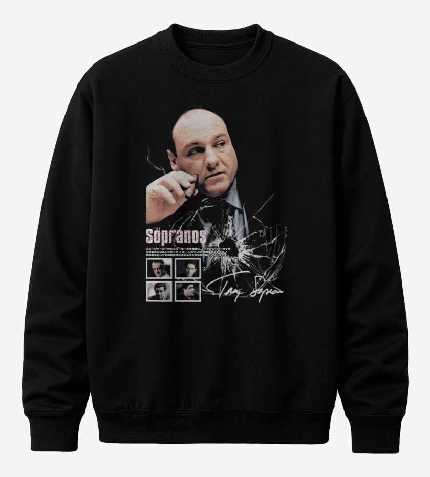 Poleron polo Negro de Tony Soprano