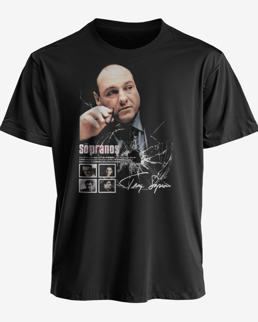 Polera premium Negro de Tony Soprano
