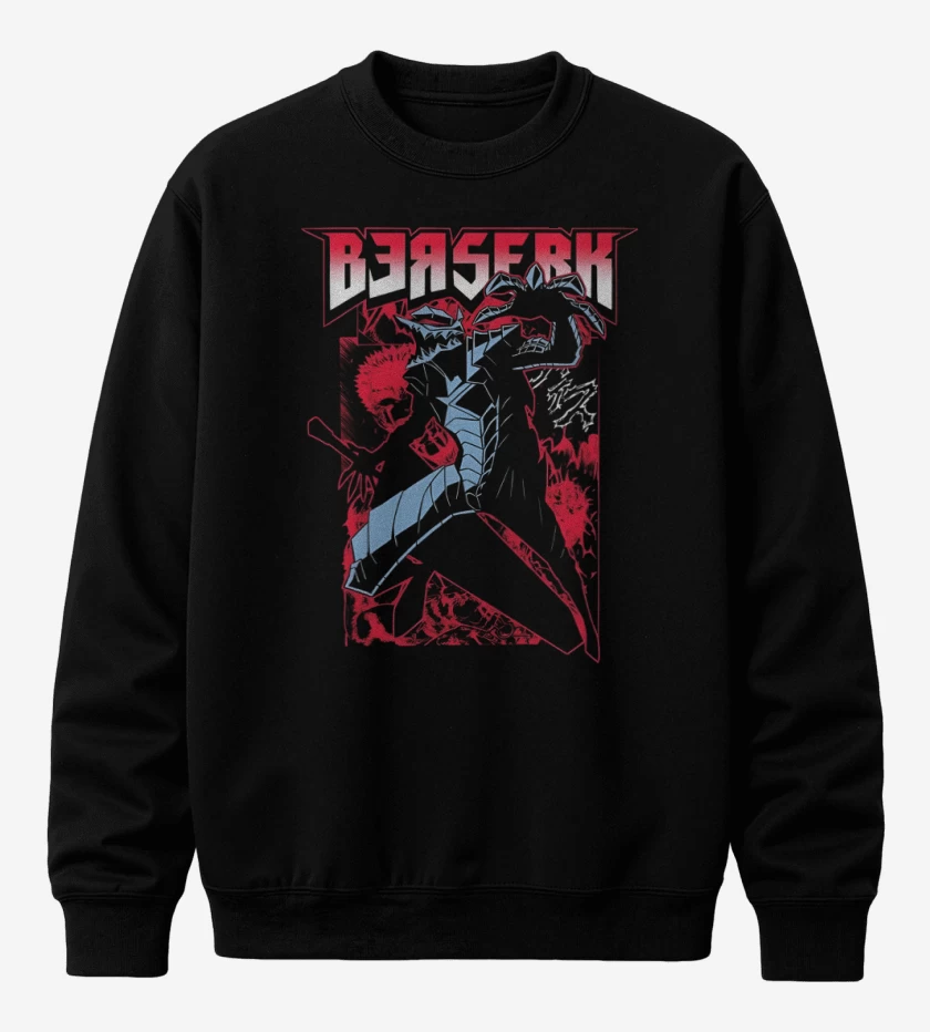Poleron polo Negro de Guts Berserk
