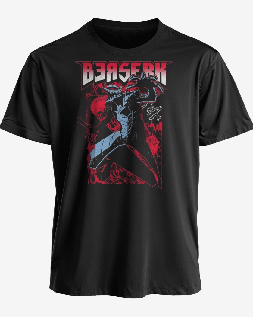 Polera premium Negro de Guts Berserk
