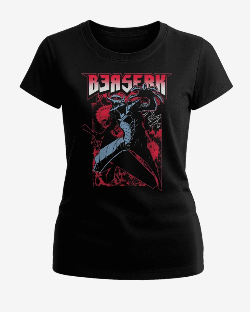 Polera de Mujer Negro de Guts Berserk