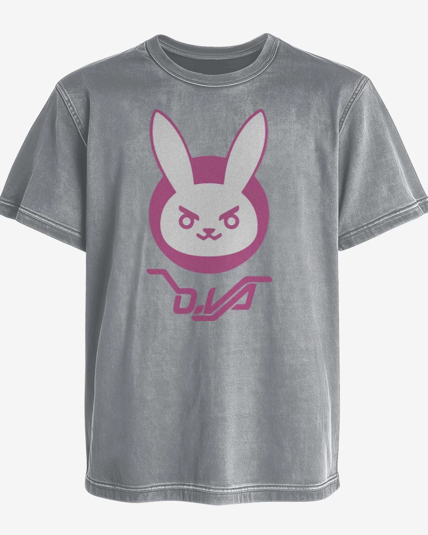 Polera desgastada Gris Melange de D.va 2