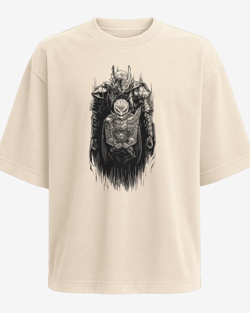 Polera Oversize Swordsman & Hawk
