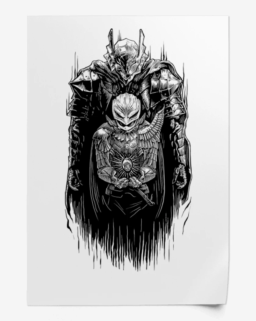 Print Swordsman & Hawk