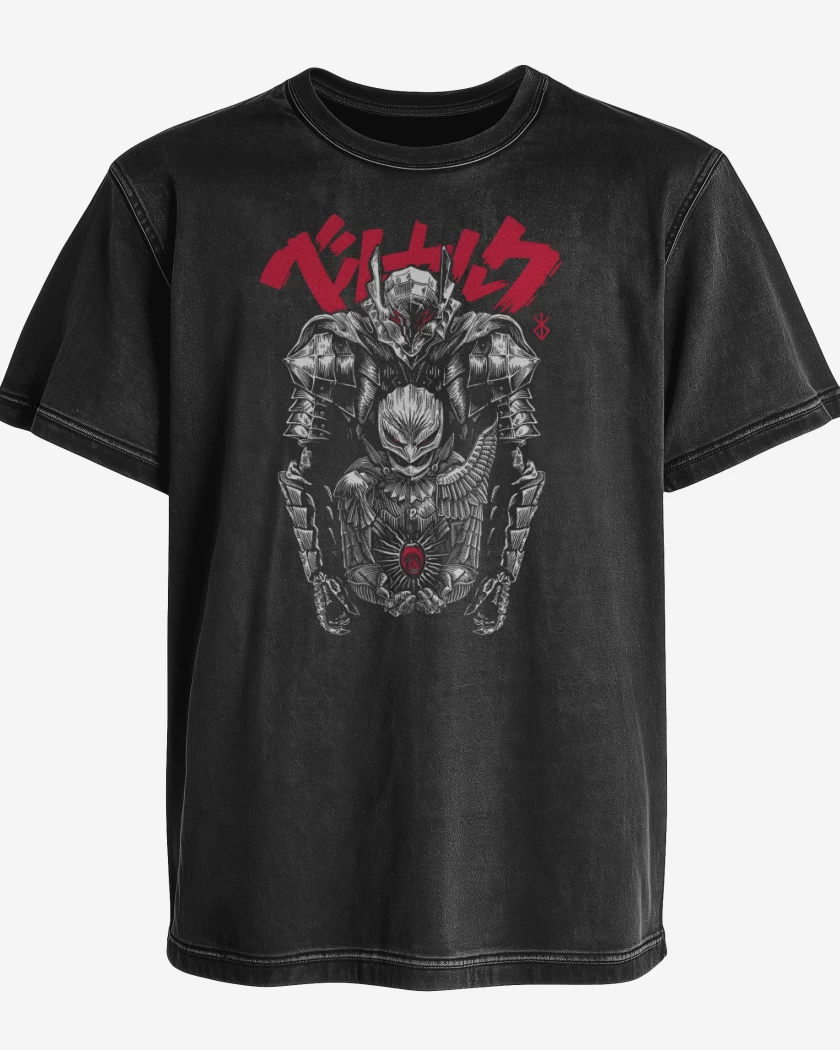 Polera desgastada El Lobo y el Halcón 