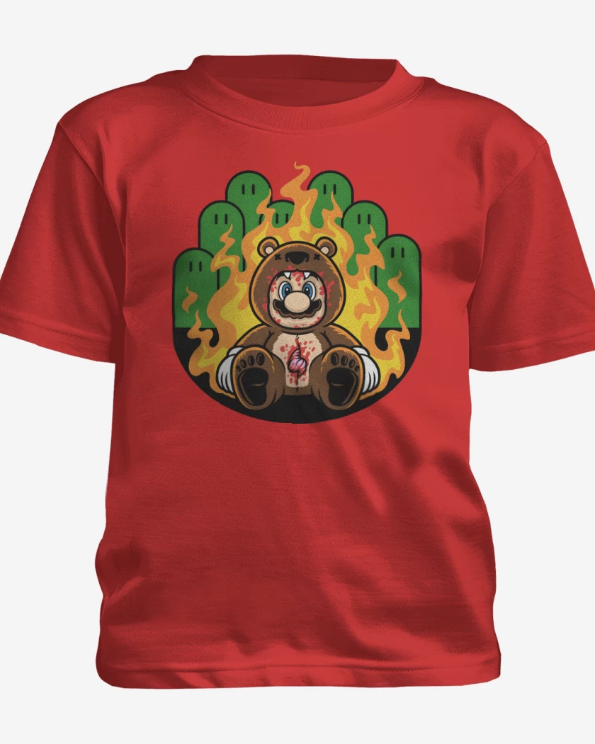 Polera de niño Rojo de Bigotesommar