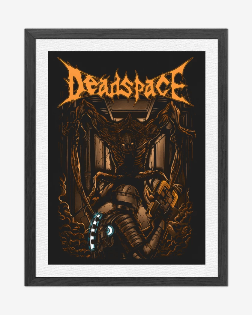 Cuadro decorativo Negro de Dead Space Remake