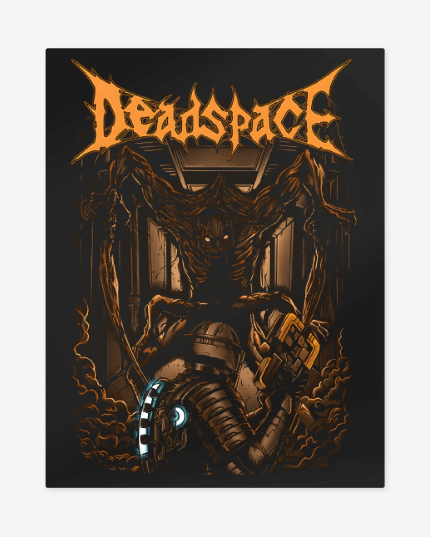 Print metalico Negro de Dead Space Remake